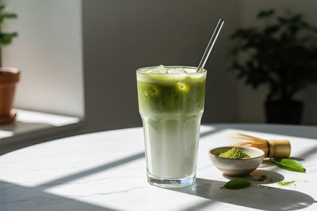Matcha su kokosų pienu – aksominis egzotikos prisilietimas