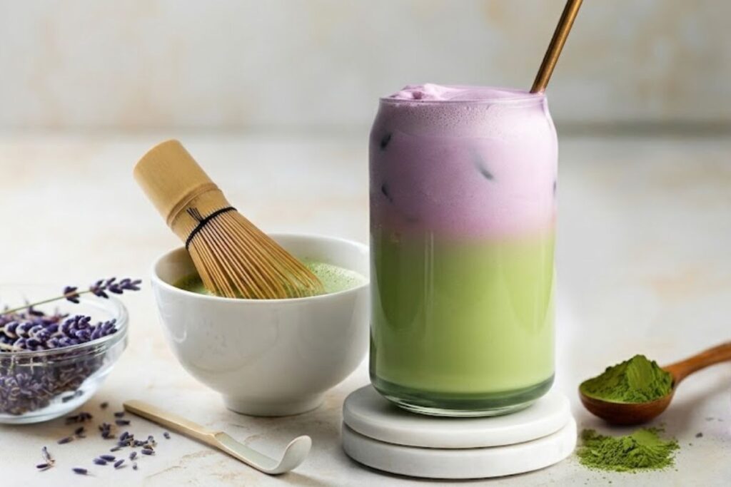 Matcha su levanda – aromatinga ramybės oazė