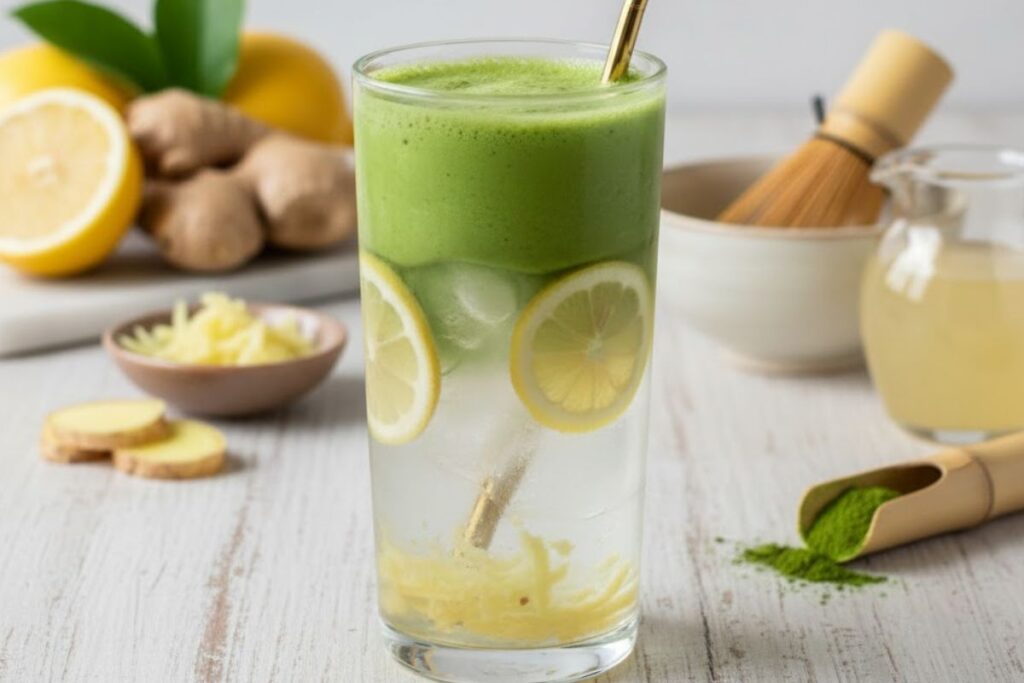 Matcha su citrina ir imbieru – vitaminų prabudimas