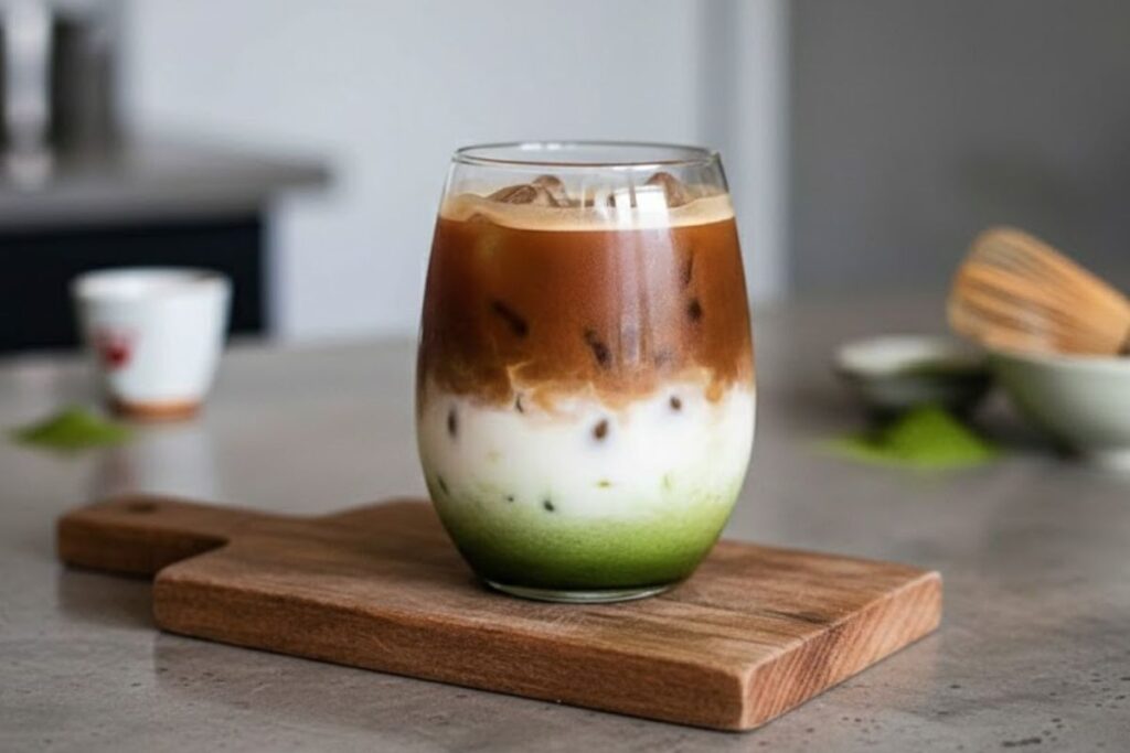 Matcha Dirty – drąsus kavos ir arbatos susidūrimas